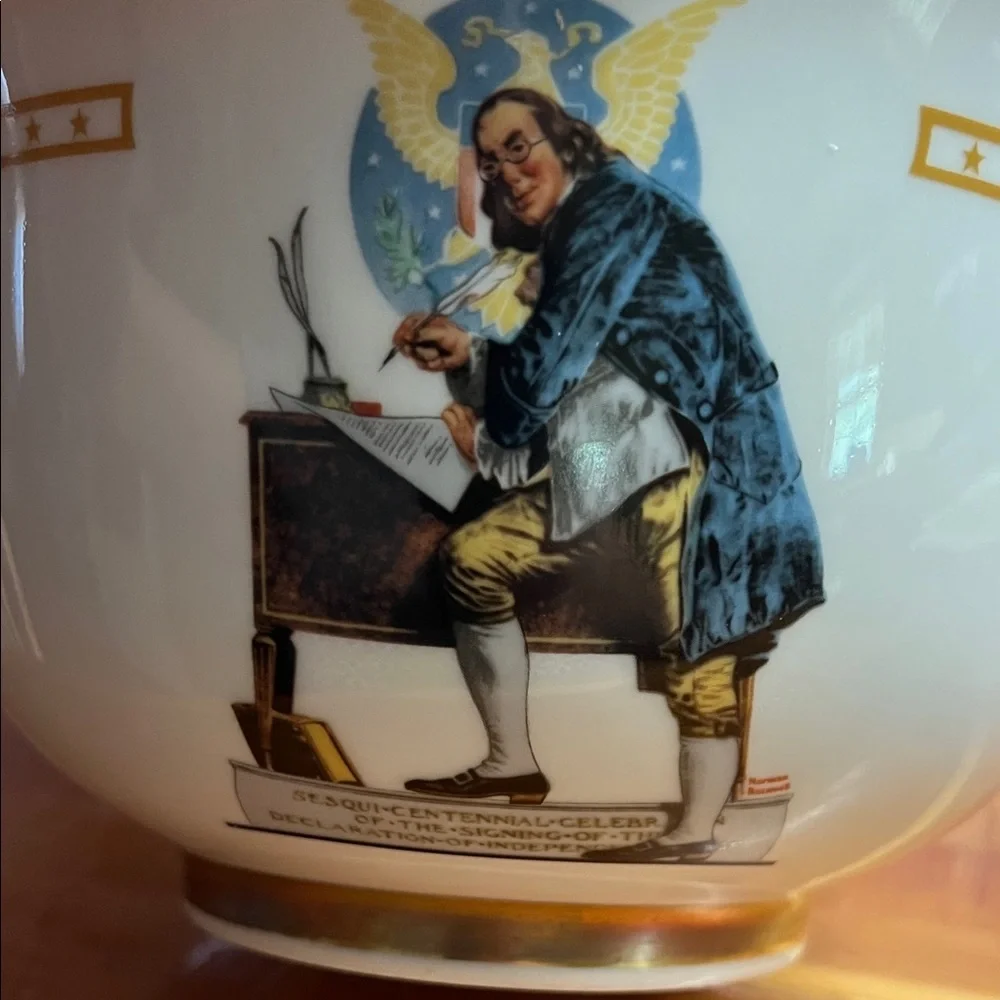Vintage Danbury Mint Ben Franklin Declaration Of Independence